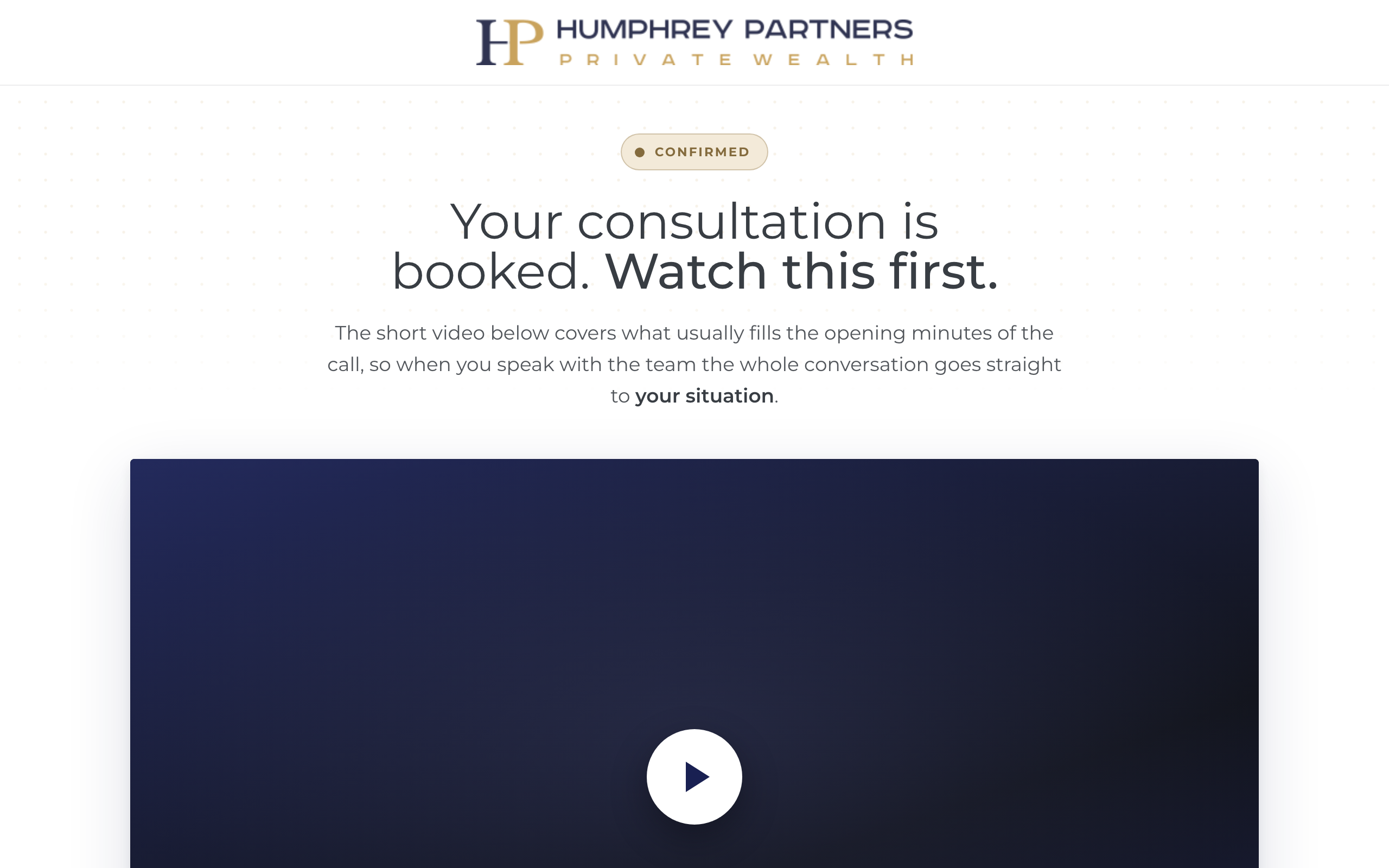 Confirmation page preview